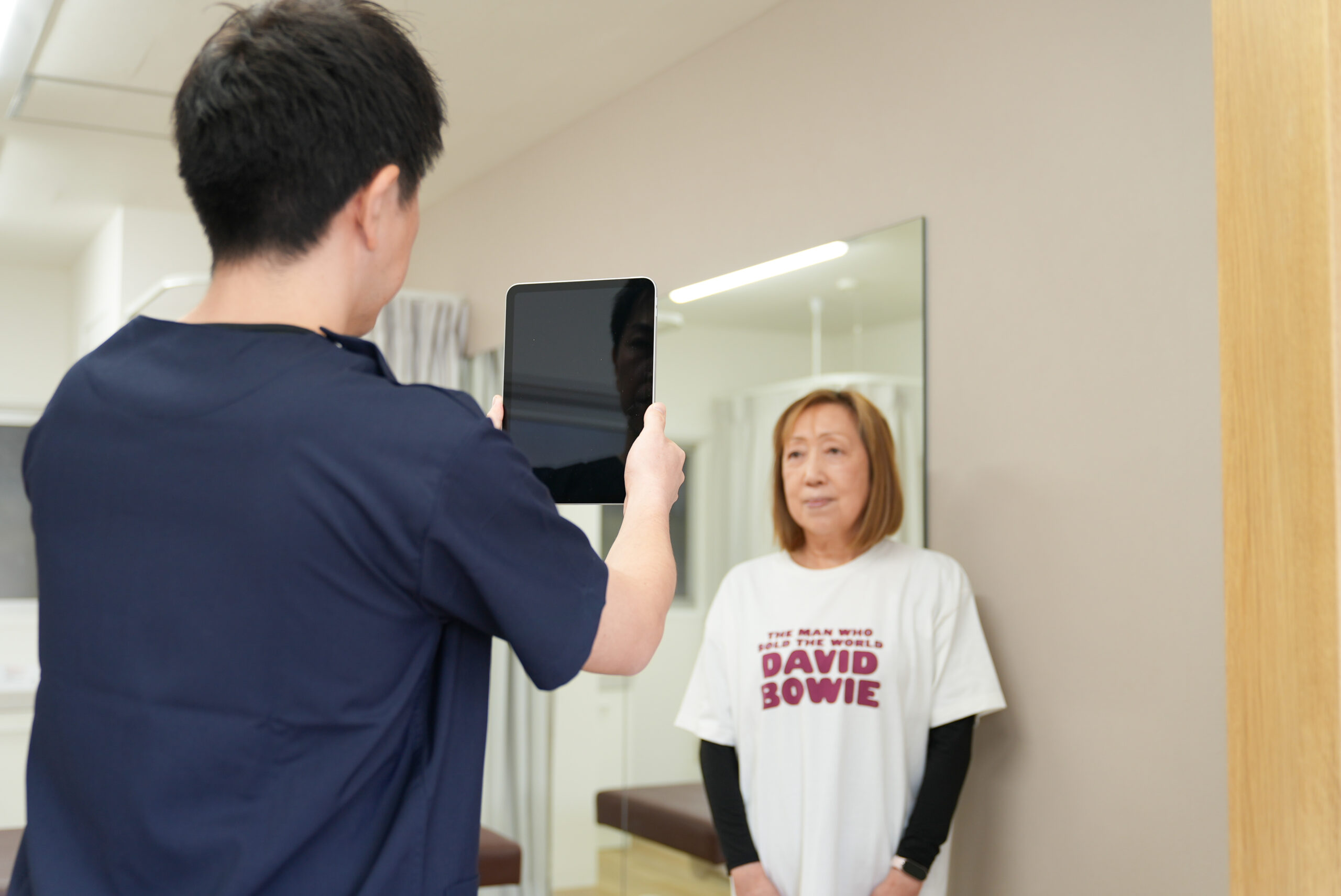 姿勢検査の様子